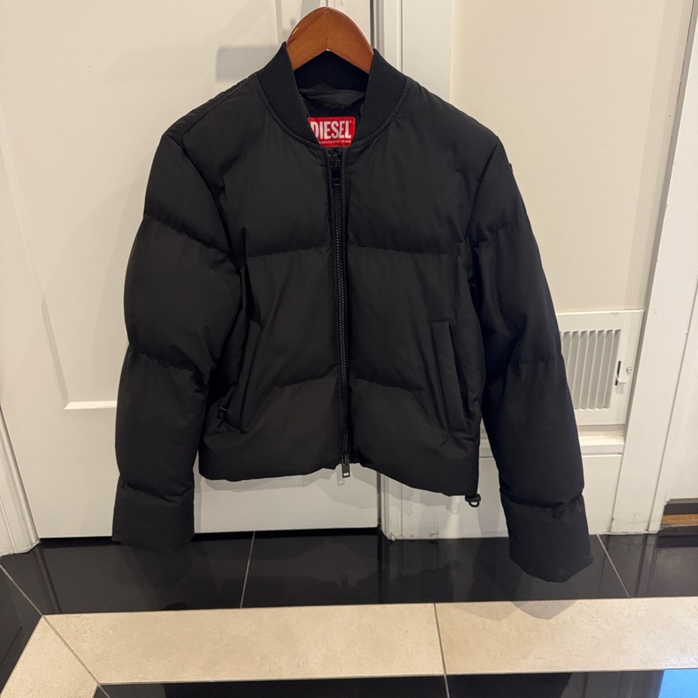 Diesel Black  Quilted Jacket